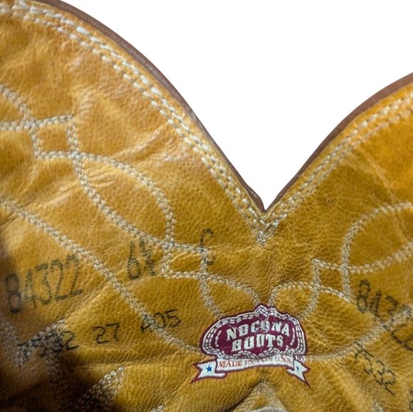 Nocona Western Boots 6.5 84322 Soft Leather Cowboy Rodeo - Picture 7 of 8